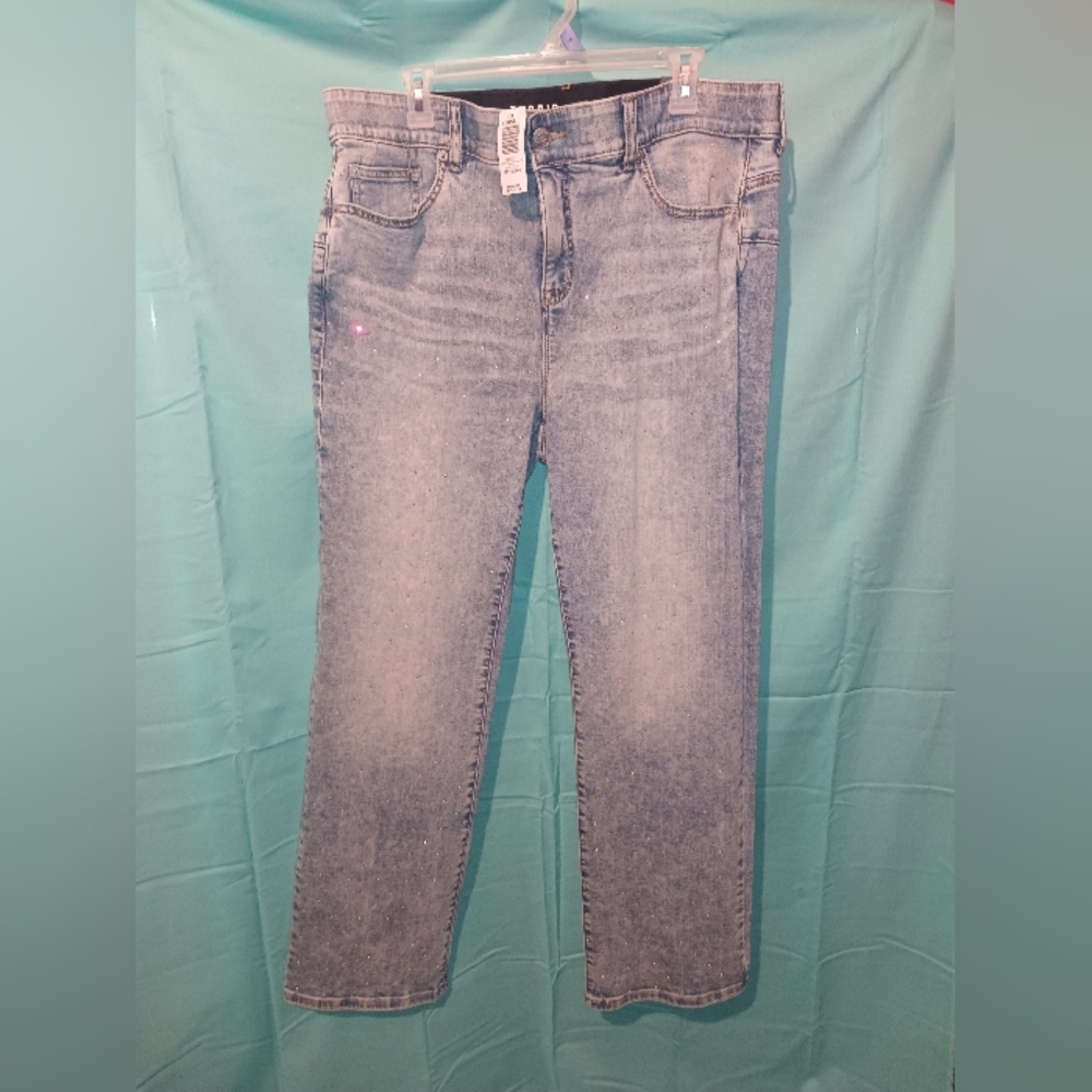 Torrid Sparkling Bombshell Straight, Super Soft, High-Rise Jeans